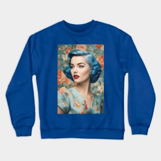 1950s Glam Woman Crewneck Sweatshirt